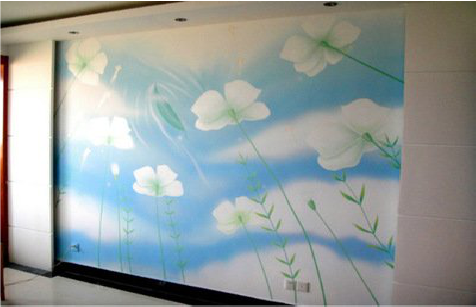 盐津画墙绘怎么画好白云的蓬松感？