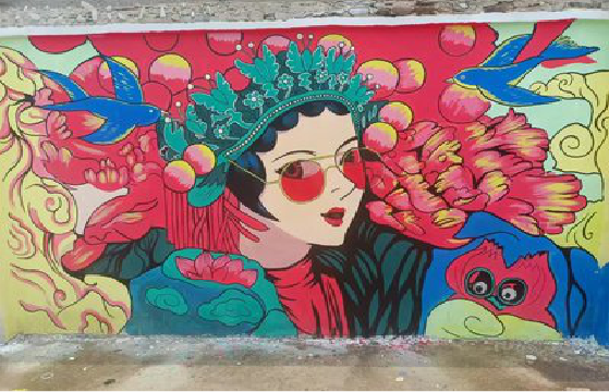 盐津墙体彩绘-网红墙