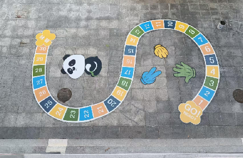 盐津地面游戏彩绘